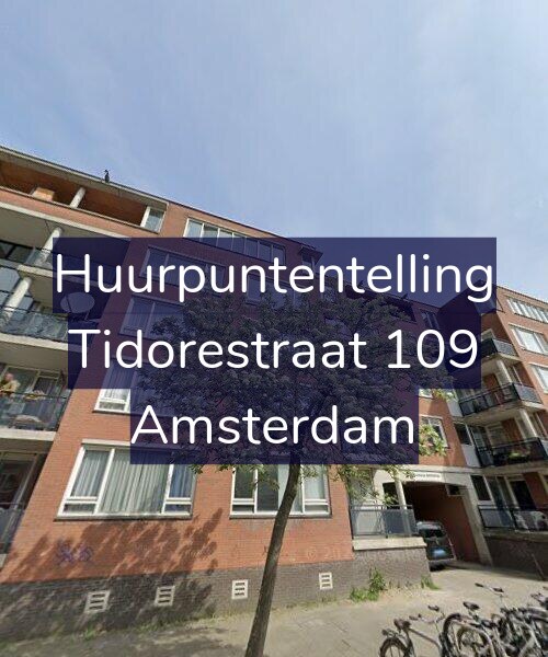 Foto gevel Huurpuntentelling voor Tidorestraat 109, Amsterdam