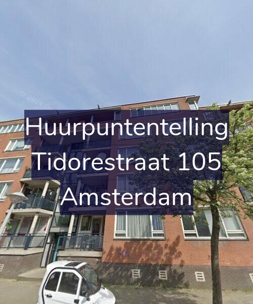 Foto gevel Huurpuntentelling voor Tidorestraat 105, Amsterdam