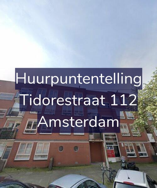 Foto gevel Huurpuntentelling voor Tidorestraat 112, Amsterdam
