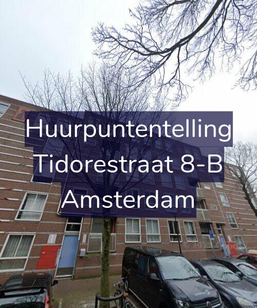 Foto gevel Huurpuntentelling voor Tidorestraat 8-B, Amsterdam