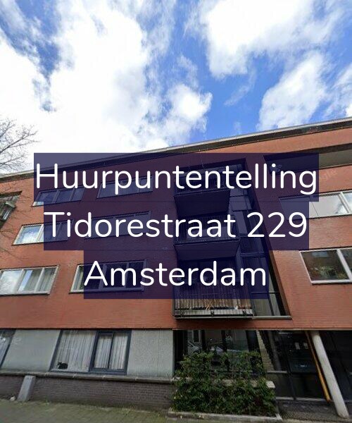 Foto gevel Huurpuntentelling voor Tidorestraat 229, Amsterdam