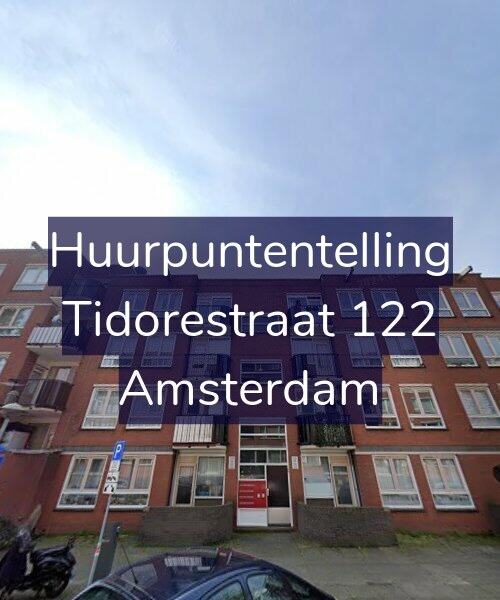Foto gevel Huurpuntentelling voor Tidorestraat 122, Amsterdam