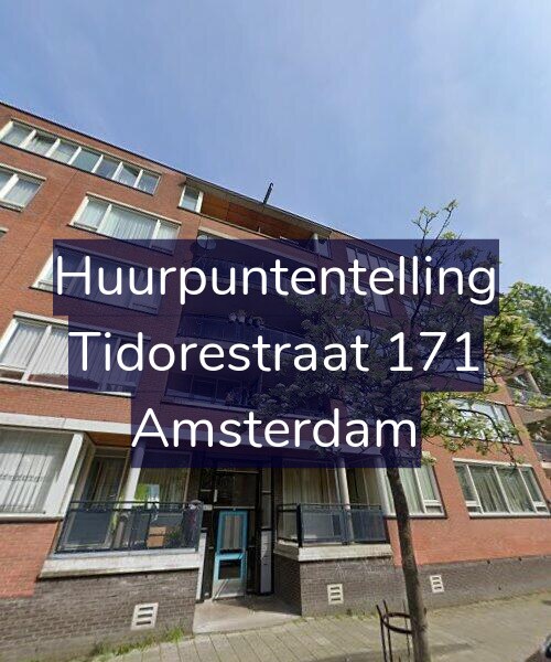 Foto gevel Huurpuntentelling voor Tidorestraat 171, Amsterdam