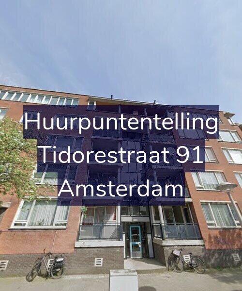 Foto gevel Huurpuntentelling voor Tidorestraat 91, Amsterdam