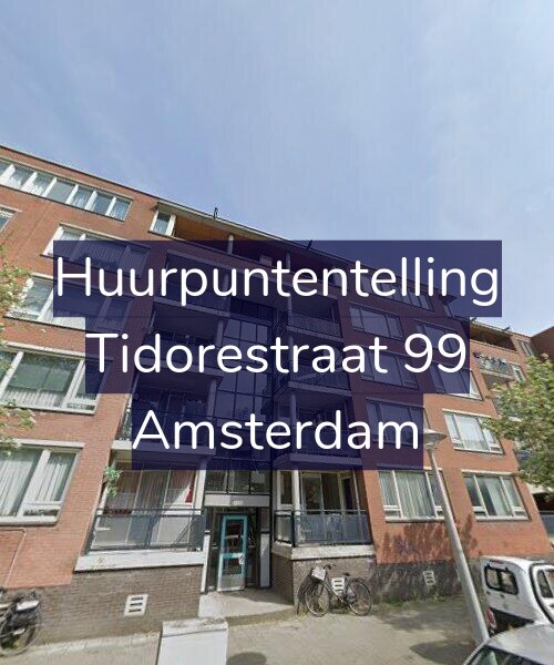 Foto gevel Huurpuntentelling voor Tidorestraat 99, Amsterdam