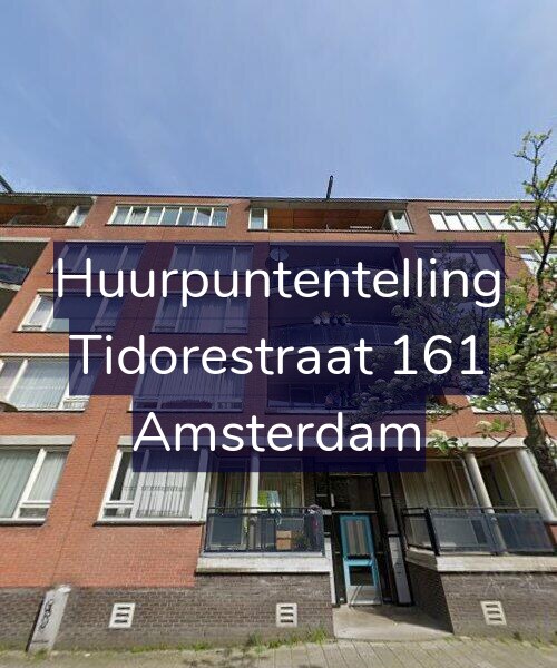 Foto gevel Huurpuntentelling voor Tidorestraat 161, Amsterdam