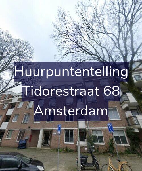 Foto gevel Huurpuntentelling voor Tidorestraat 68, Amsterdam