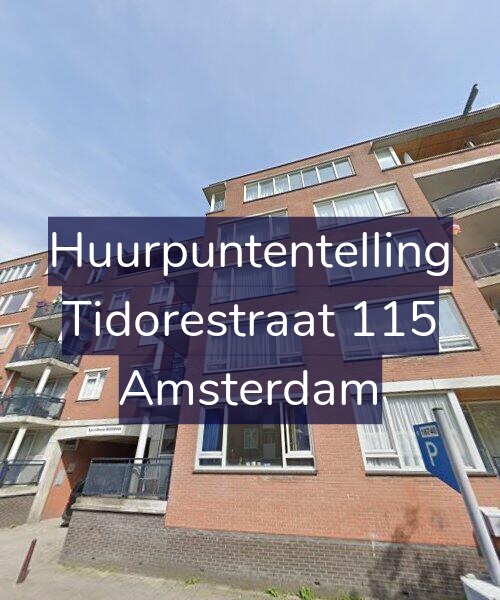 Foto gevel Huurpuntentelling voor Tidorestraat 115, Amsterdam