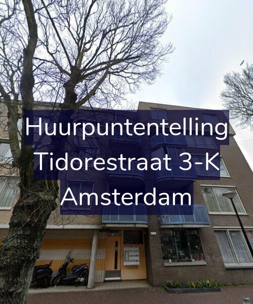 Foto gevel Huurpuntentelling voor Tidorestraat 3-K, Amsterdam
