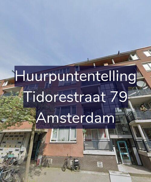 Foto gevel Huurpuntentelling voor Tidorestraat 79, Amsterdam