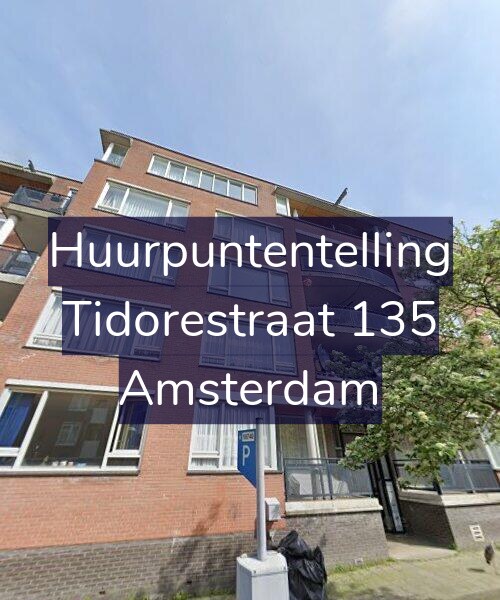 Foto gevel Huurpuntentelling voor Tidorestraat 135, Amsterdam