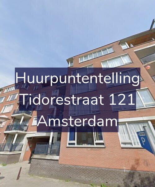 Foto gevel Huurpuntentelling voor Tidorestraat 121, Amsterdam