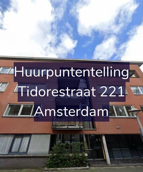 Foto gevel Huurpuntentelling voor Tidorestraat 221, Amsterdam