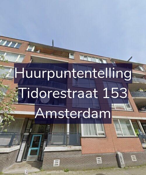 Foto gevel Huurpuntentelling voor Tidorestraat 153, Amsterdam