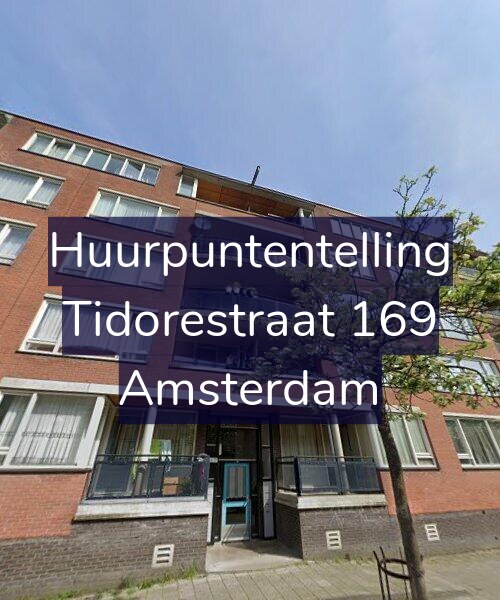 Foto gevel Huurpuntentelling voor Tidorestraat 169, Amsterdam