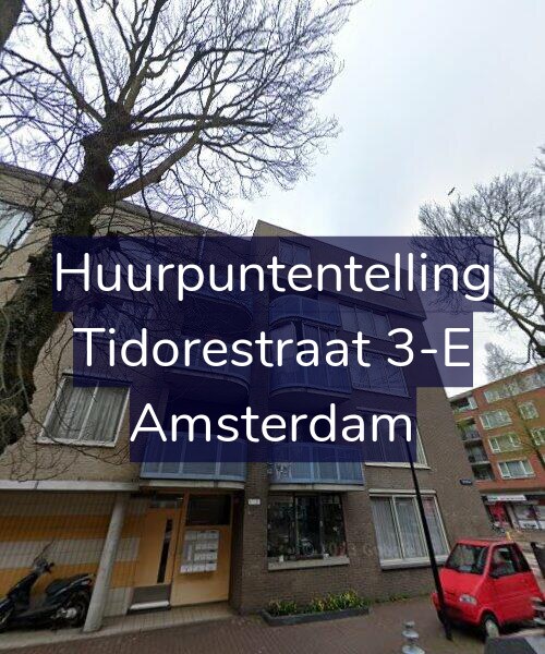 Foto gevel Huurpuntentelling voor Tidorestraat 3-E, Amsterdam