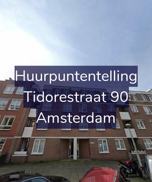 Foto gevel Huurpuntentelling voor Tidorestraat 90, Amsterdam