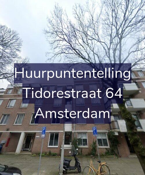 Foto gevel Huurpuntentelling voor Tidorestraat 64, Amsterdam