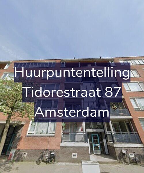 Foto gevel Huurpuntentelling voor Tidorestraat 87, Amsterdam