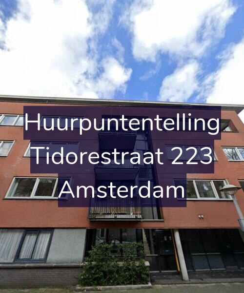 Foto gevel Huurpuntentelling voor Tidorestraat 223, Amsterdam