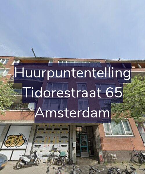 Foto gevel Huurpuntentelling voor Tidorestraat 65, Amsterdam