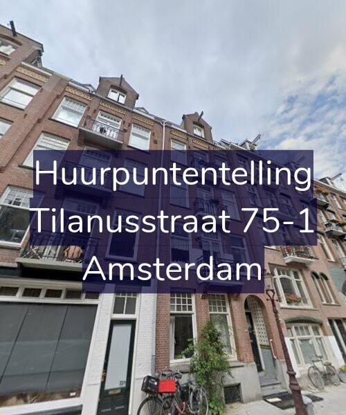 Foto gevel Huurpuntentelling voor Tilanusstraat 75-1, Amsterdam