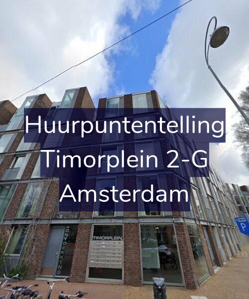 Foto gevel Huurpuntentelling voor Timorplein 2-G, Amsterdam