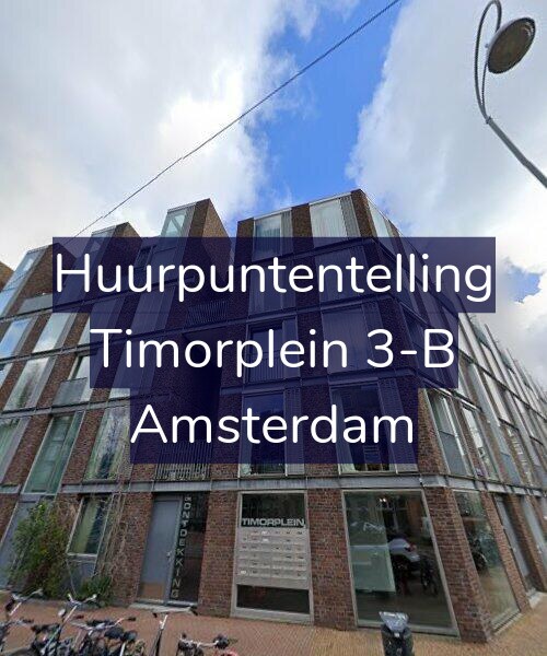 Foto gevel Huurpuntentelling voor Timorplein 3-B, Amsterdam