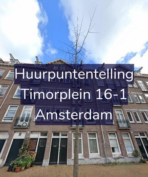 Foto gevel Huurpuntentelling voor Timorplein 16-1, Amsterdam