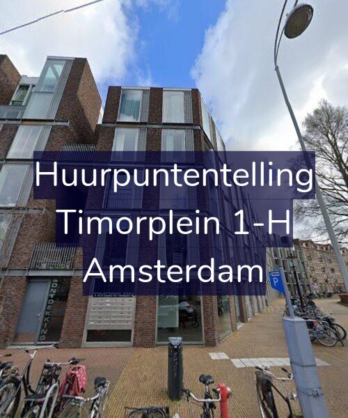 Foto gevel Huurpuntentelling voor Timorplein 1-H, Amsterdam