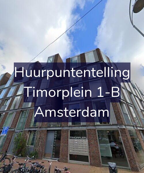 Foto gevel Huurpuntentelling voor Timorplein 1-B, Amsterdam