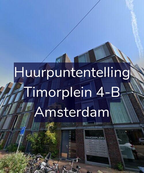 Foto gevel Huurpuntentelling voor Timorplein 4-B, Amsterdam