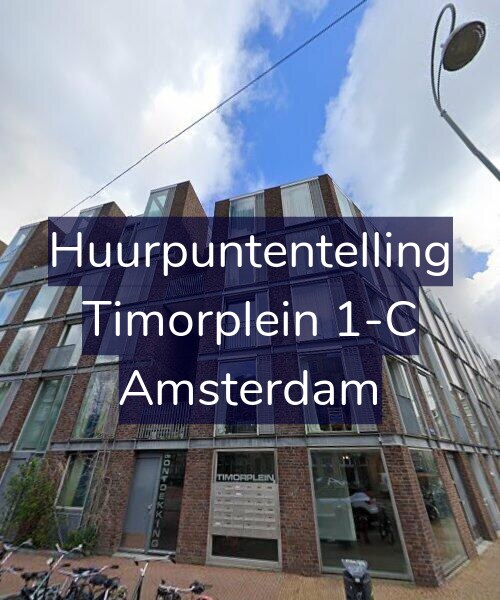 Foto gevel Huurpuntentelling voor Timorplein 1-C, Amsterdam