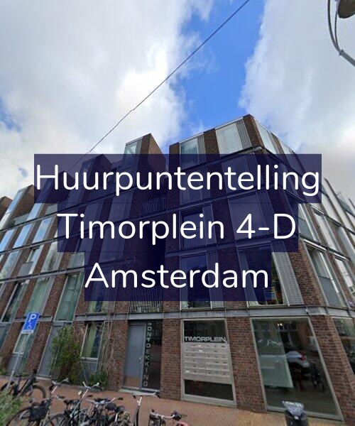 Foto gevel Huurpuntentelling voor Timorplein 4-D, Amsterdam