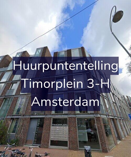 Foto gevel Huurpuntentelling voor Timorplein 3-H, Amsterdam