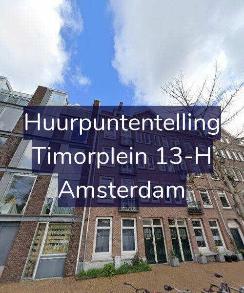Foto gevel Huurpuntentelling voor Timorplein 13-H, Amsterdam
