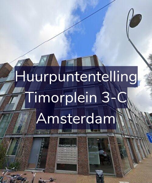 Foto gevel Huurpuntentelling voor Timorplein 3-C, Amsterdam