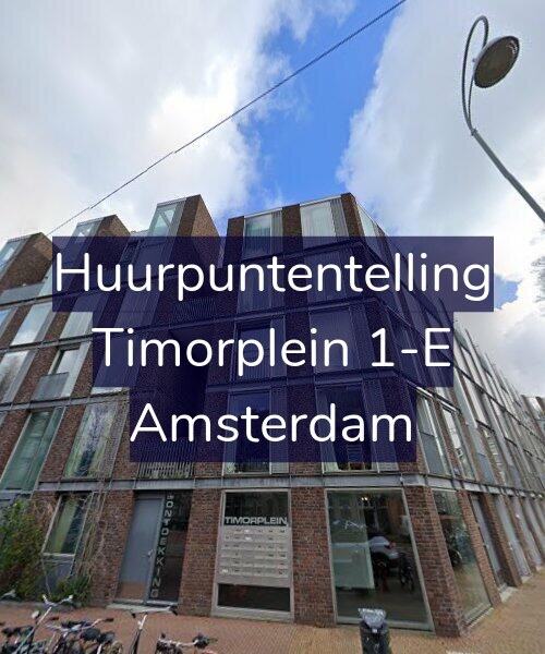 Foto gevel Huurpuntentelling voor Timorplein 1-E, Amsterdam