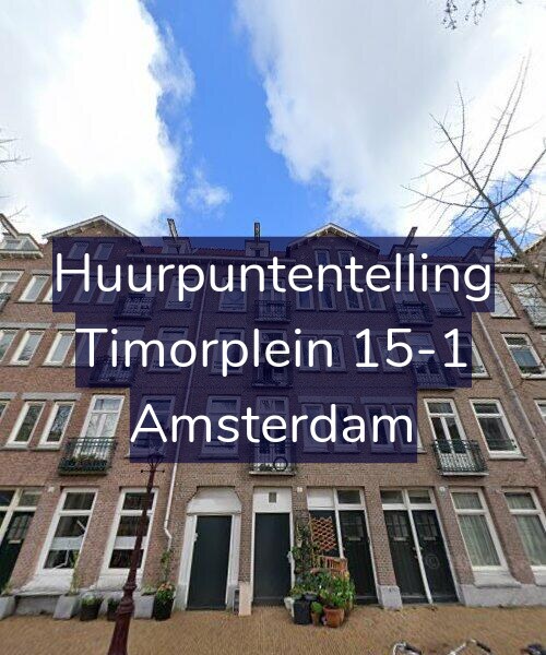 Foto gevel Huurpuntentelling voor Timorplein 15-1, Amsterdam