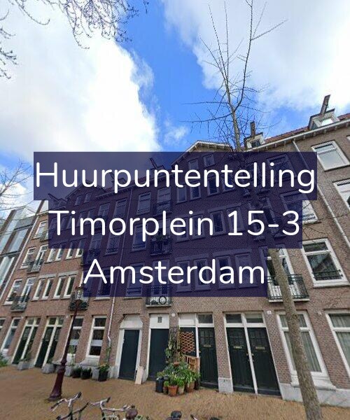 Foto gevel Huurpuntentelling voor Timorplein 15-3, Amsterdam