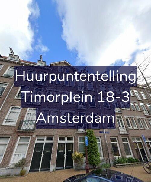 Foto gevel Huurpuntentelling voor Timorplein 18-3, Amsterdam