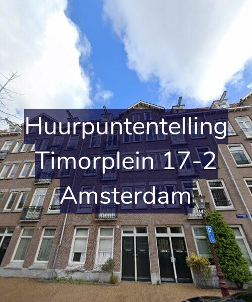 Foto gevel Huurpuntentelling voor Timorplein 17-2, Amsterdam