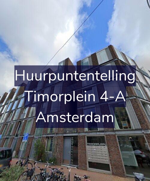 Foto gevel Huurpuntentelling voor Timorplein 4-A, Amsterdam