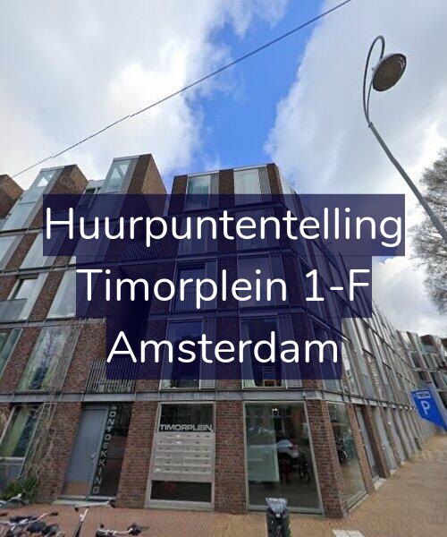 Foto gevel Huurpuntentelling voor Timorplein 1-F, Amsterdam