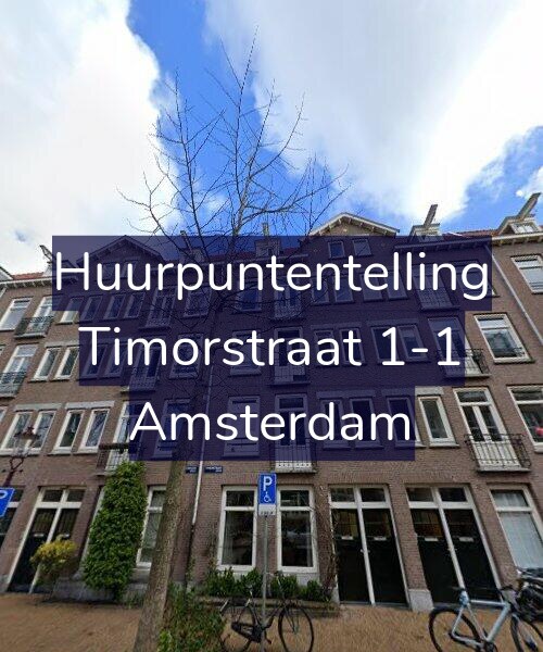 Foto gevel Huurpuntentelling voor Timorstraat 1-1, Amsterdam