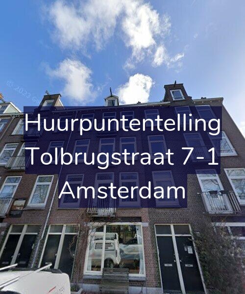 Foto gevel Huurpuntentelling voor Tolbrugstraat 7-1, Amsterdam
