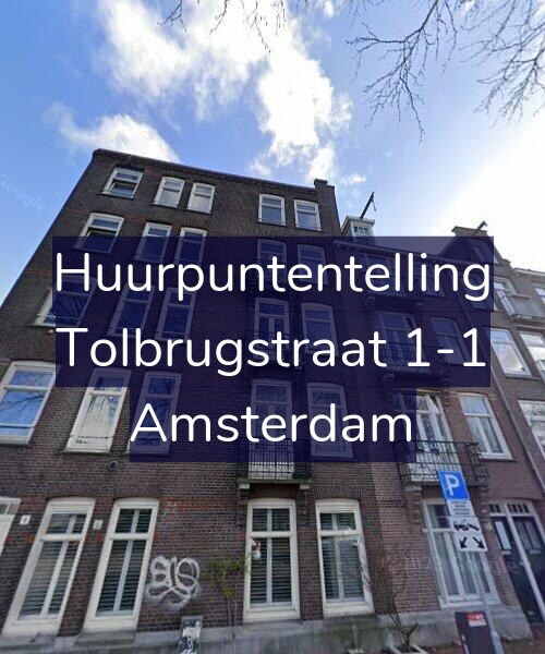 Foto gevel Huurpuntentelling voor Tolbrugstraat 1-1, Amsterdam