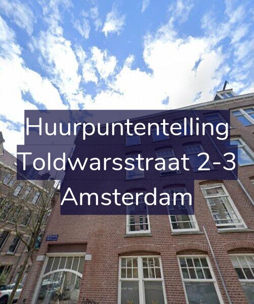 Foto gevel Huurpuntentelling voor Toldwarsstraat 2-3, Amsterdam