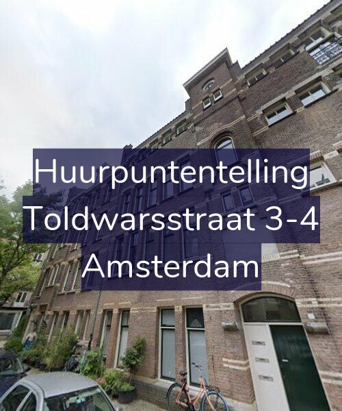 Foto gevel Huurpuntentelling voor Toldwarsstraat 3-4, Amsterdam