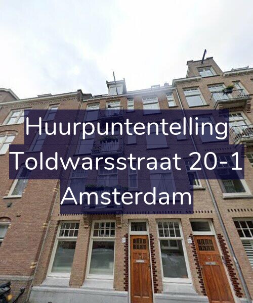 Foto gevel Huurpuntentelling voor Toldwarsstraat 20-1, Amsterdam